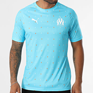 Puma - Tee Shirt OM Warm Up Jersey 781554 Bleu Clair