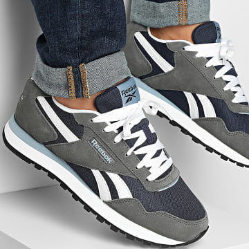 Reebok - Scarpe da ginnastica Reebok Glide 100209991 Navy Grey 5 White