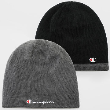 Champion - Gorro Reversible 802407 Negro Gris Heather