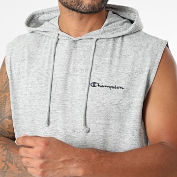 Champion - Mouwloos T-shirt met capuchon 221763 Heather Grey