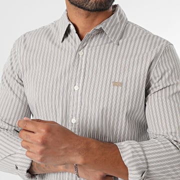 Levi's - Camicia di jeans slim a maniche lunghe 86625 Bianco Beige
