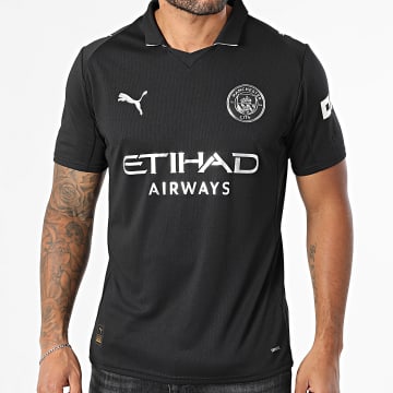 Puma - Maillot De Foot Manchester City Away Jersey Replica 780350 Noir Argenté