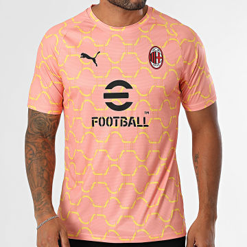 Puma - Camiseta de calentamiento del AC Milan 782388 Rosa