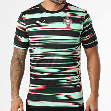 Puma - FPF Prematch Voetbal Jersey 779612 Zwart Lichtgroen