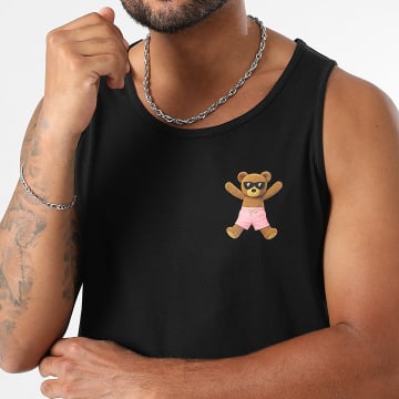 Teddy Yacht Club - Débardeur Small King Of Swim Noir