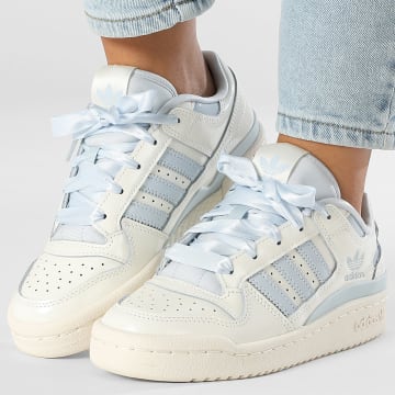 Adidas Originals - Baskets Femme Forum Low CL W JR0498 Off White Halo Blue