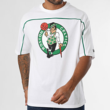 New Era - Camiseta NBA Ribete Boston Celtics 60684288 Blanca