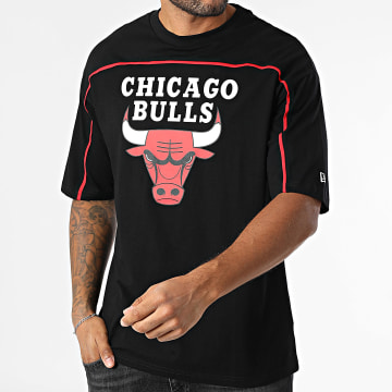 New Era - T-shirt NBA Chicago Bulls 60684287 Zwart