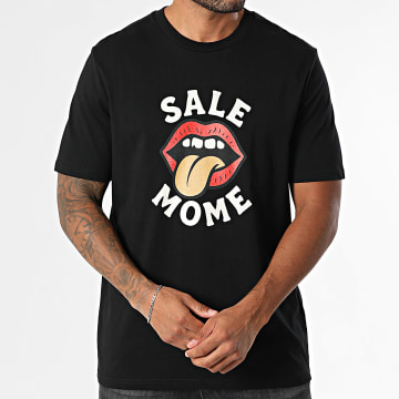 Sale Môme Paris - Tee Shirt Oversize Large Rolling Mome Noir