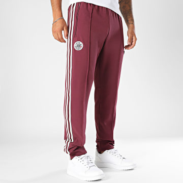 Adidas Sportswear - Pantalon Jogging A Bandes Ajax Amsterdam Terrace Icons JM7346 Bordeaux