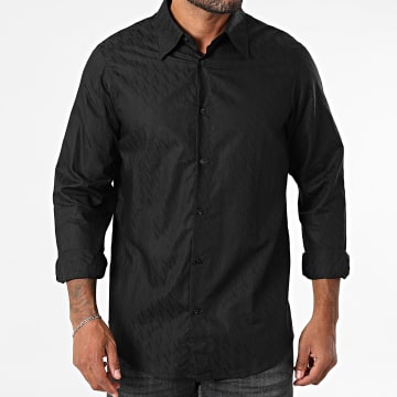 Armani Exchange - Camicia a maniche lunghe dal taglio regolare XM001587 Nero