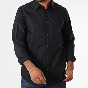 Armani Exchange - Camicia a maniche lunghe dal taglio regolare XM001587 blu navy