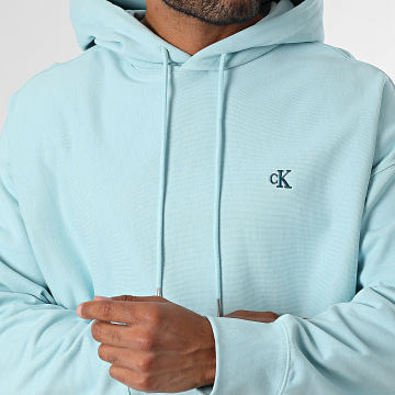 Calvin Klein - Sweat Capuche 278G Bleu Clair