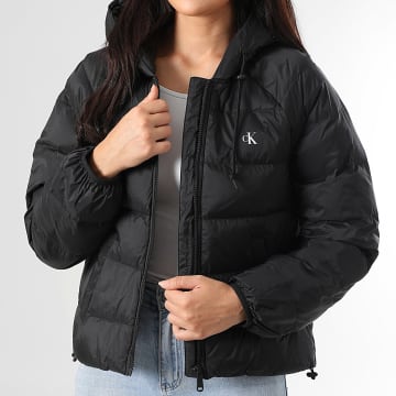 Calvin Klein - Consolador con capucha y cremallera de mujer 7C521 Negro