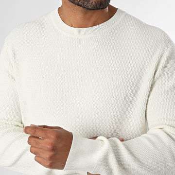 Calvin Klein - Pull Texture Cotton 327G Beige Clair
