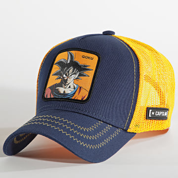 Dragon Ball Z - Casquette Trucker Goku Orange Bleu Marine