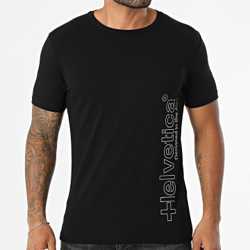 Helvetica - Maglietta Hunter nero argento