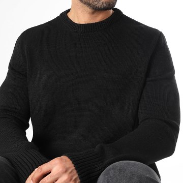 LBO - Suéter Cuello Redondo Punto Mediano 0692 Negro
