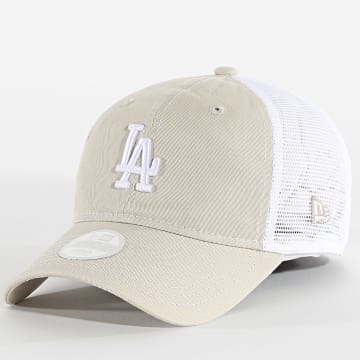 New Era - Dames Trucker Cap 9Twenty LA Dodgers 60691132 Beige Wit