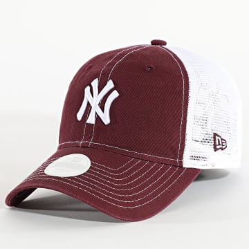 New Era - Dames Trucker Cap 9Twenty NY Yankees 60691133 Bordeaux Wit