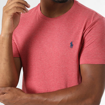 Polo Ralph Lauren - Tee Shirt Original Player Custom Slim Fit Rouge Chiné