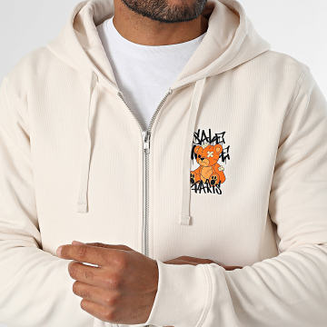 Sale Môme Paris - Sweat Zippé Capuche Nounours NRV Beige