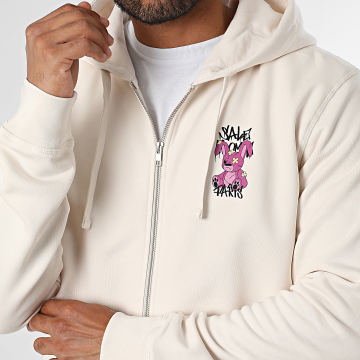 Sale Môme Paris - Sweat Zippé Capuche Lapin NRV Beige