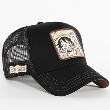 One Piece - Casquette Trucker Luffy Noir Marron