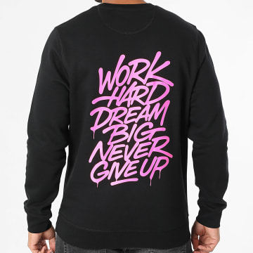 Super Prodige - Mindset Sudadera cuello redondo Negro Rosa Fluo