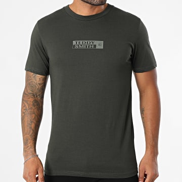 Teddy Smith - John 11017824D Regular Fit Tee Verde caqui oscuro
