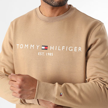 Tommy Hilfiger - Maglietta con bandiera lineare 1338 Beige