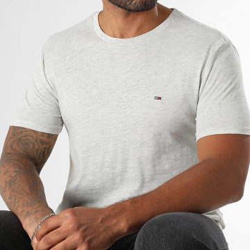 Tommy Jeans - T-Shirt Slim Jaspe 2.0 0363 Hellbeige meliert