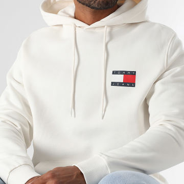 Tommy Jeans - Sweat Capuche Essential Flag 0738 Beige Clair