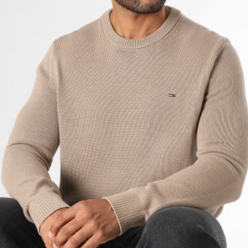 Tommy Jeans - Pull Essential 1787 Beige Foncé