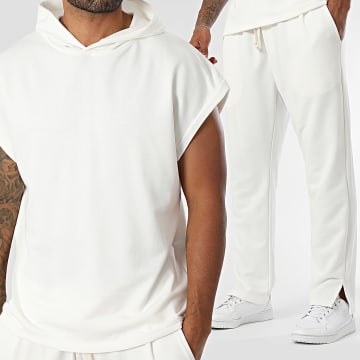 Uniplay - Set aus ärmellosem Kapuzen-Shirt und Jogginghose 217 Hellbeige