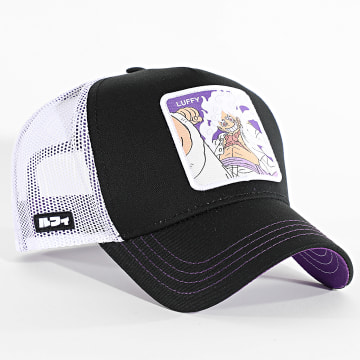 Capslab - Casquette Trucker Luffy Noir Blanc Violet