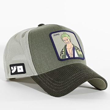 One Piece - Casquette Trucker Zoro Vert Kaki