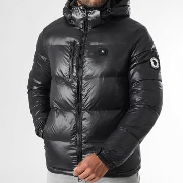 Comme Des Loups - Doudoune Capuche Chauffante California Noir Blanc