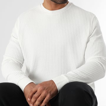 LBO - Jersey cuello redondo texturizado 3960 Blanco