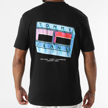 Tommy Jeans - Tee Shirt Flag Play 1980 Negro