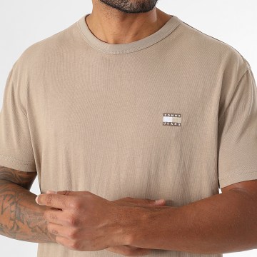 Tommy Jeans - T-Shirt Badge 0322 Dunkelbeige
