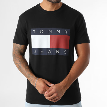 Tommy Jeans - T-Shirt Regular Fit Big Flag 2645 Schwarz