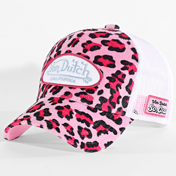 Von Dutch - PSA Trucker Cap Rosa Blanco Leopardo