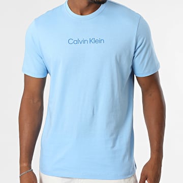 Calvin Klein - Maglietta Standard Logo LD230G Azzurro