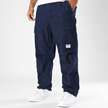 Hugo Blue - Pantalon Jean Cargo Texturé Waffle Gadic 242 50552121 Bleu Denim