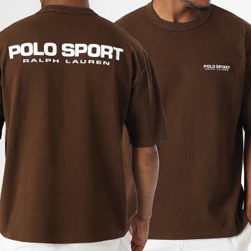 Polo Sport Ralph Lauren - Tee Shirt Oversize Logo Sport Marron