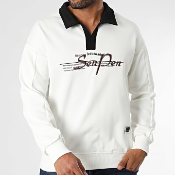 Uniplay - Sweatshirt mit V-Ausschnitt 49A Weiß