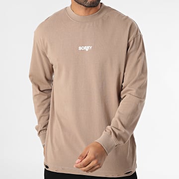 Uniplay - Maglietta oversize a maniche lunghe 582 Beige scuro