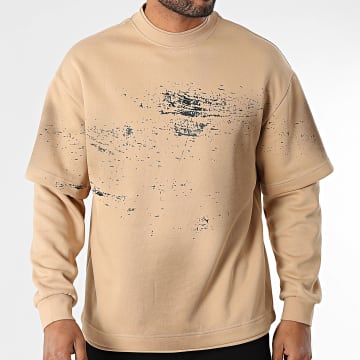 Uniplay - Felpa oversize con girocollo 566 Beige