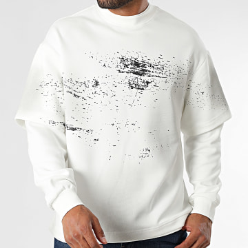 Uniplay - Felpa oversize con girocollo 566 Bianco